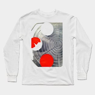 red and gray Long Sleeve T-Shirt